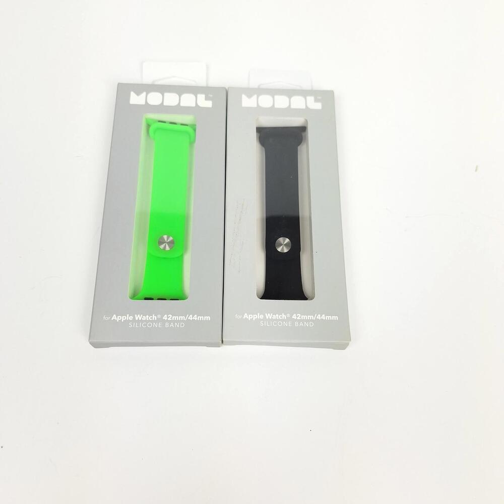 Modal Silicone Band for Apple Watch‎  42, 44 mm Black/Green